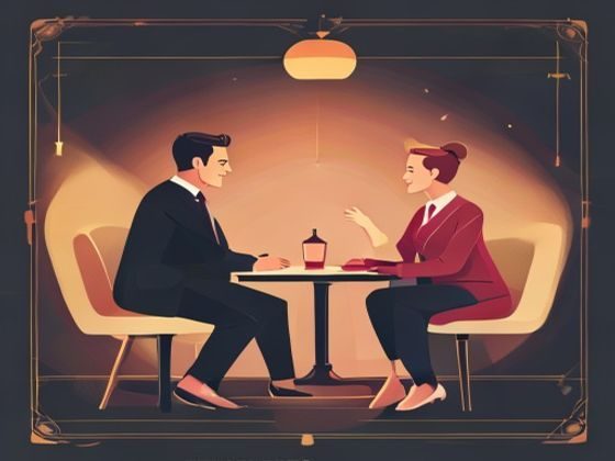 现代简约风格的权力动态关系示意图，两个成年人在平等对话框架下探讨女王调教规则，温暖专业的咨询氛围